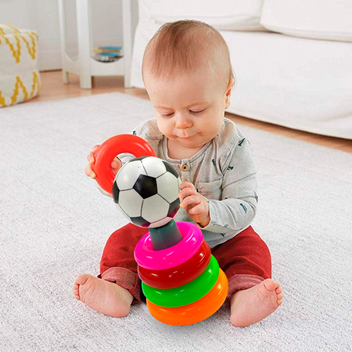 Miniatura 4 de Juguete Para Bebes Apilable Piramide 716